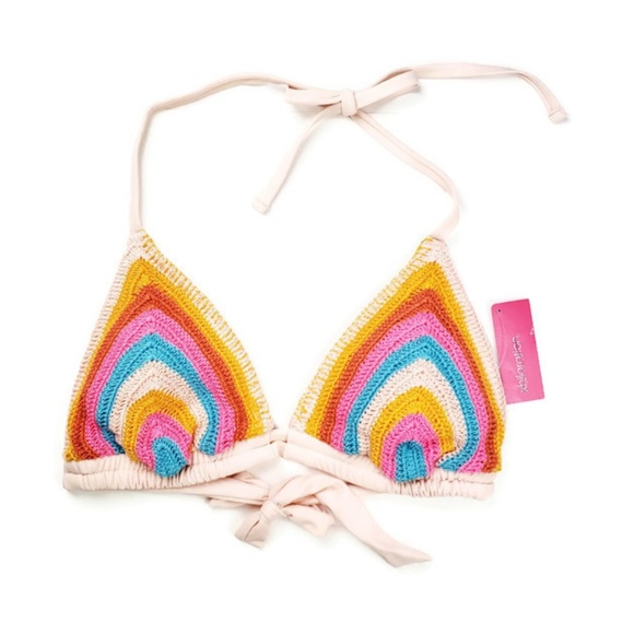 crochet triangle top